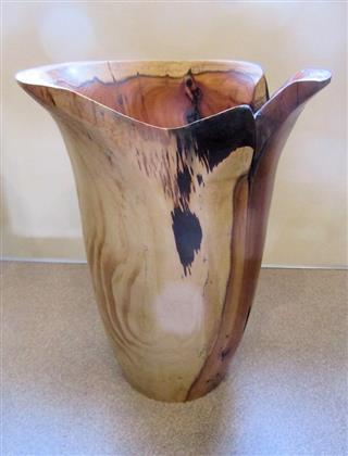 This vase won Pat Hughes the highly commended certificate
